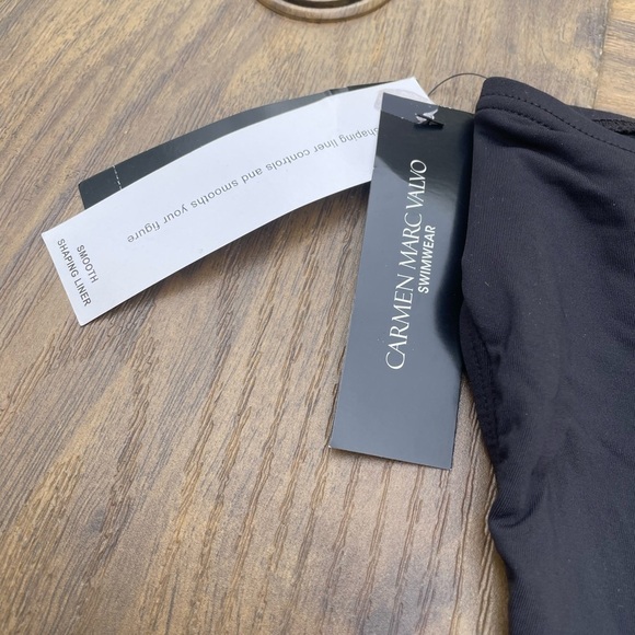 Carmen Marc Valvo
4Twisted Ties High Waist Bikini Swim Bottom L Black slimming - Picture 7 of 9